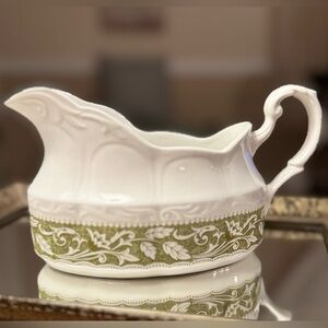 J.&G. Meakin Renaissance Green - Gravy Boat
